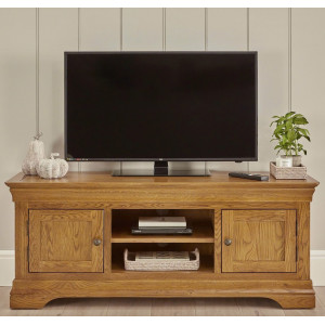 French Oak : TV 120cm - Kệ Ti Vi , CD + 2 Cánh Gỗ
